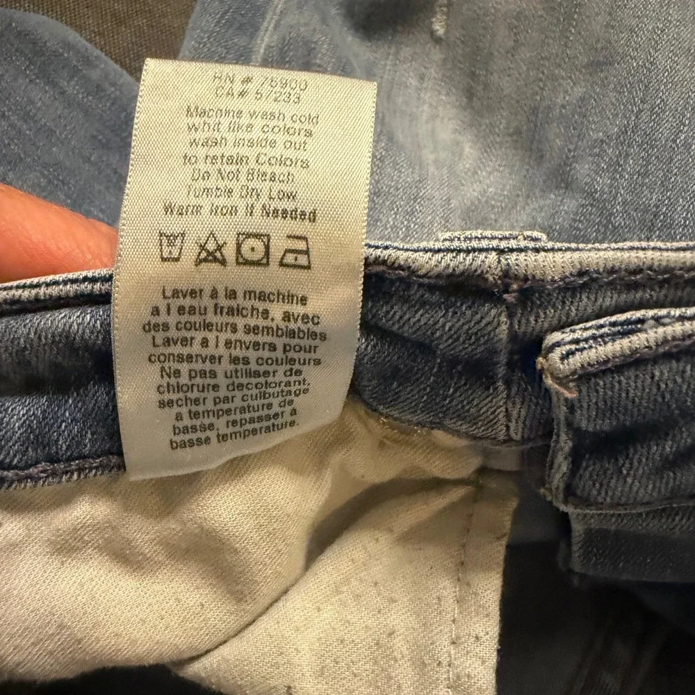Big Star Alex Skinny‎ Jeans Nova XVI Distressed Raw Hem Light Wash Denim Size 25